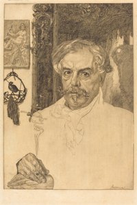 Edmond de Goncourt door Felix Bracquemond