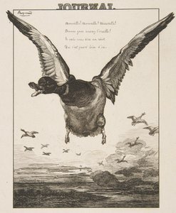 De eend, 1856 door Felix Bracquemond