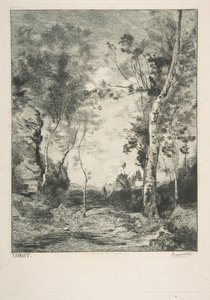 Het Witte Paard, 1858 door Felix Bracquemond
