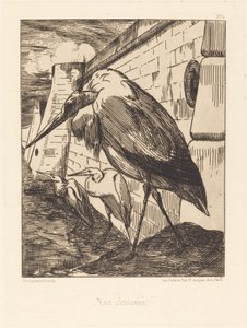 De Ooievaars door Felix Bracquemond