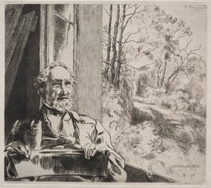 Meyer-Heine door Felix Bracquemond