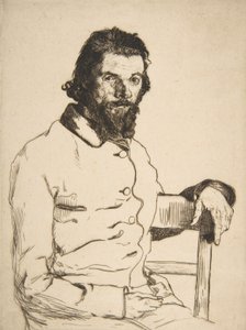 Portret van Charles Meryon, 1853 door Felix Bracquemond