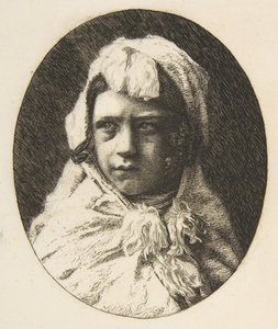 Portret van Henri Houssaye, als kind door Felix Bracquemond