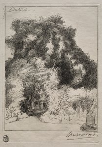 De Tuin van de Herberg in Dulwich, ca. 1870 door Felix Bracquemond