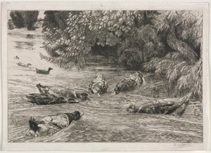 Het vraagteken door Felix Bracquemond