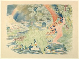 De regenboog, 1893 door Felix Bracquemond
