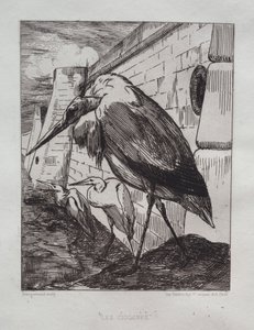 De Ooievaars door Felix Bracquemond