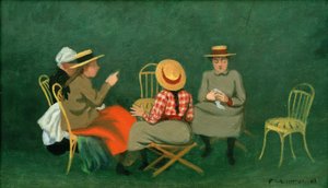 In het Bois de Boulogne door Felix Edouard Vallotton