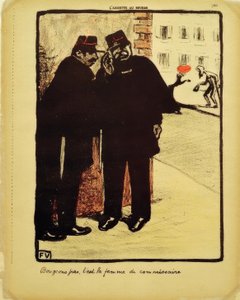 Blijf stil, het is de vrouw van de commissaris door Felix Edouard Vallotton