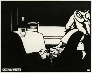 Vijf uur door Felix Edouard Vallotton