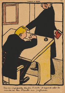 Misdrijven en straffen XVII, 774: Je zult vervoegen, 1871 door Felix Edouard Vallotton