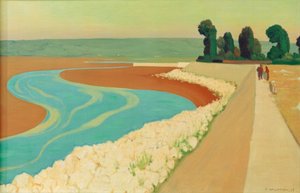 Dijk van Honfleur door Felix Edouard Vallotton