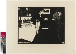 Extreme maatregel, plaat zes uit Intimiteiten, 1898 door Felix Edouard Vallotton