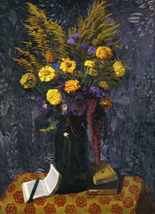 Franse Goudsbloem, Paarse Madeliefjes en Gouden Schoven door Felix Edouard Vallotton