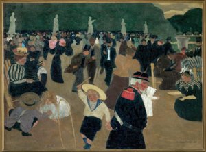 Jardin du Luxembourg door Felix Edouard Vallotton