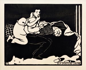 De gezondheid van de ander door Felix Edouard Vallotton
