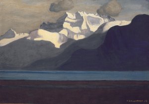 Lac Léman en Les Dents-du-Midi, 1919