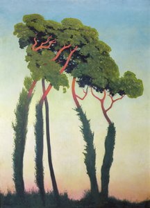 Landschap met Bomen
