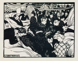 Le Bon Marche, 1893 door Felix Edouard Vallotton