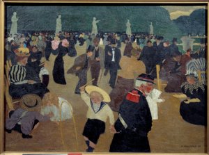De tuin van Luxemburg door Felix Edouard Vallotton