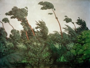 De wind door Felix Edouard Vallotton