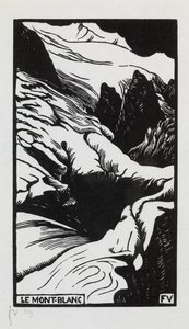 Mont-Blanc, 1892 door Felix Edouard Vallotton