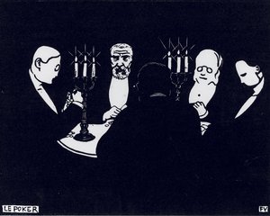 Poker door Felix Edouard Vallotton