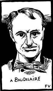 Portret van Charles Baudelaire (1821-1867) door Felix Edouard Vallotton