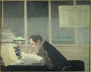 Portret van Felix Feneon (1861-1944), kunstcriticus, journalist en tijdschriftredacteur bij La revue blanche