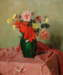 Rozen en dahlia