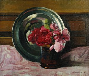 Stilleven met Rozen door Felix Edouard Vallotton