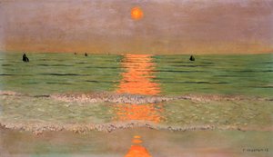 Zonsondergang, 1913 door Felix Edouard Vallotton