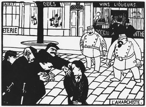 De anarchist, 1892 door Felix Edouard Vallotton