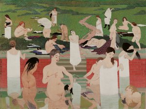 Het bad: Zomeravond Le bain au soir d
