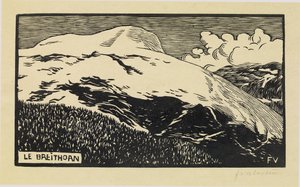 De Breithorn, 1892 door Felix Edouard Vallotton