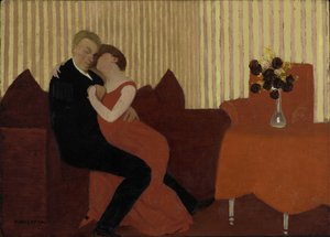 De Leugen Le Mensonge, 1897 door Felix Edouard Vallotton