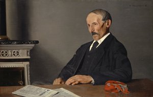De Oude Concierge, 1893 door Felix Edouard Vallotton