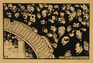 Het Patriottische Lied door Felix Edouard Vallotton