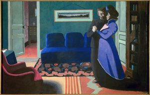 Het bezoek door Felix Edouard Vallotton