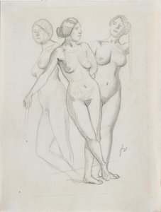 Drie Gratiën, studie door Felix Edouard Vallotton
