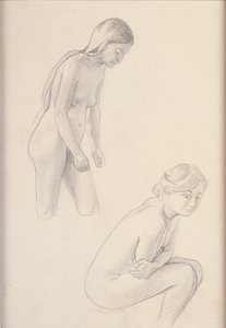Twee naakten door Felix Edouard Vallotton