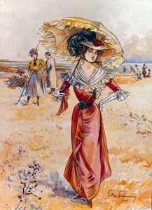 De elegante op het strand. door Felix Fournery
