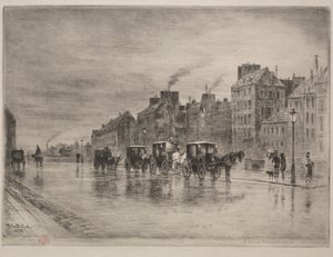 Een winterochtend op de Quai de l
