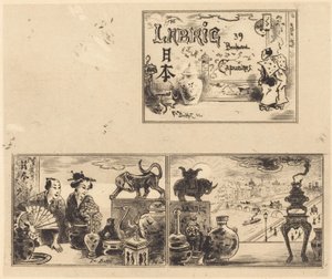 Adres van Labric, 1876 door Felix Hilaire Buhot