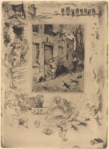 La Maison Maudite door Felix Hilaire Buhot