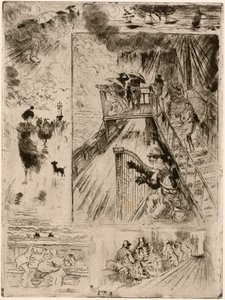 La Traversée door Felix Hilaire Buhot