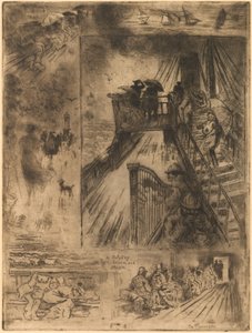 De overtocht door Felix Hilaire Buhot