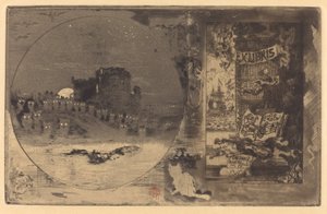 Het Kasteel van de Uilen door Felix Hilaire Buhot