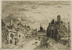 Mijn kleine stad door Felix Hilaire Buhot