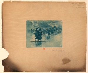 Regenachtige straat
